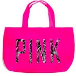 Brand New VS PINK tote neon pink